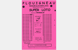 Loto du tennis de table